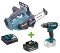 Makita Set DUC122Z Akku-Kettensäge + DDF482Z Akku-Schrauber +1x Akku 3Ah + Lader
