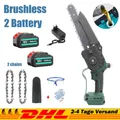 Für 18V Makita Akku Kettensäge 8 Zoll Mini Elektro Handkettensäge mit Ölsystem
