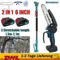 Für Makita Akku Kettensäge Astschere Teleskopstiel Gartenschere Astkettensäge DE