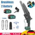 Für 18V Makita Bürstenlos Kettensäge Elektro Motorsäge Handkettensäge mit 2Akkus