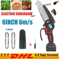 Für 18V Einhell Akku Kettensäge Mini Elektro Motorsäge Handkettensäge 6 Zoll DE