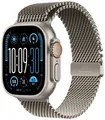 Apple Watch Ultra 2 2024 LTE Natur Titan 49mm Milanaise Armband Titan M MX5R3