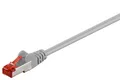 Goobay CAT 6 Patchkabel, S/FTP (PiMF), Grau, 2 m LSZH halogenfrei, Kupfer