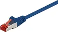 Wentronic Netzwerkkabel RJ-45 M bis M 2 m SSTP-Kabel CAT 6 Grau (50887)