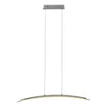 NÄVE LED-Pendelleuchte "Surf", BxHxL: 8 x 135 x 100 cm, Metall/Glas - silberfarben