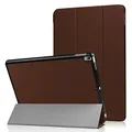 Lobwerk Tabletschutz für Apple iPad Pro 2017 10.5 Zoll Ultra Slim Cover Hardcase aufstellbar und Wake & Sleep Funktion (Braun) + GRATIS Stylus Touch Pen