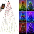 Lunartec Smarter LED-Tannenbaumüberwurf, 1,8 m, 180 RGB-IC-LEDs, App, IP44