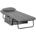 Homcom Klappbett, Grau, Metall, Schlafzimmer, Betten, Klappbetten