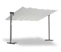 Leco Sonnendach - 400x250x220cm - silber - Polyester / Aluminium / Stahl