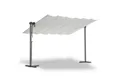 Leco Standmarkise Pergola Überdachung Sonnenschutz Pavillon Sonnendach WAVED 4x2,5 m 400 x 250 x 220 cm