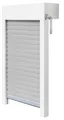 Schellenberg Aufsatzrollladen-Set für Fenster, 80 x 100 cm, weiß/grau