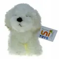 Plschtier Malteser Hund 18cm Unitoys Stofftier Zoo weich wei sitzend