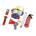 Klein Kinder Feuerwehrset mittel, 7-tlg. Feuerlöscher Schutzmaske Feuerwehrmann
