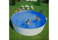 Planet Pool Rundpool Stahlwandpool rund 360x84 cm, Stahl 0,3 mm weiß, F (Einzelbecken, 1-tlg), verzinkte Stahlwand