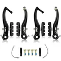 CNC CNCLOL Fahrrad V Bremse,Fahrrad V-Brake,Aluminium Fahrrad Bremsen Set für Cityrad Rennrad MTB/BMX.55mm
