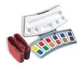 Pelikan Aquarell-Malkasten 725D/12, Kunststoffkasten mit 12 Farben