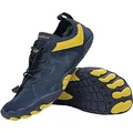 Freiluftkind Das Original – Kokoda rutschfeste Barfußschuhe Sneaker Schnellverschluss blau 50 EU