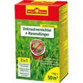 Wolf-Garten Dünger SQ 50 2-in-1 Rasendünger, mit Unkrautvernichter, 1 kg für 50m²