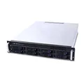 FANTEC SRC-2080X07 Storagegehäuse SATA 2HE 48,3cm (19") 550mm tief, 8x 8,9cm (3,5") offen, 2x 6,4cm (2,5") ODER 1x8,9cm (3,5") intern, schwarz