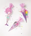 2 bis 20x folia Schultüten-Bastelset UNICORN SCHOOL, 3 Motive - SPARE BIS ZU 27%