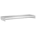 vidaXL Gitterroststufe, Geschweißt Treppenstufe mit Anti-Rutsch-Kanten, Metallstufe Wetter- und verschleißfest, Stufe Treppe, 70x24x7 cm Verzinkter Stahl