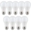 9 x Müller-Licht LED Leuchtmittel Birnenform A55 7W = 40W E27 matt 470lm Ra95 Flicker-Free warmweiß 2700K 180°