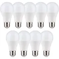 9 x Müller-Licht LED Leuchtmittel Birnenform A55 7W = 40W E27 matt 470lm Ra95 Flicker-Free warmweiß 2700K 180°