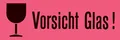 HERMA Hinweisetiketten "Vorsicht Glas" 39 x 118 mm 10 Etiketten