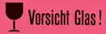 HERMA Hinweisetiketten 'Vorsicht Glas', 39 x 118 mm