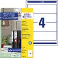 Avery-Zweckform Ordner-Etiketten L6061-10 59 x 192 mm Papier Weiß Permanent h...