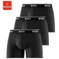 BOSS Boxer Boxer 3 PACK mit farblich passendem Webbund schwarz XXL (56)