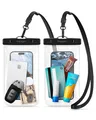Spigen wasserdichte Handyhülle [Aqua Shield] [2 Stick] IPX8 wasserfeste Handytasche Hülle kompatibel mit iPhone 16/15/14/13 Serien, Galaxy S25/S24/S23 und Allen Smartphones - Crystal Clear
