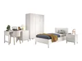58 aufm Kessel Jugendzimmer-Set Kinderzimmer Set Keely Kiefer weiß Bett NaKo Schrank Schreibtisch, (inkl. Versand, Lieferung bis Verwendungsstelle), Komplettes Möbelset für Schlafen, Lernen und Stauraum