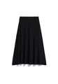 ARMEDANGELS Damen Jerseyrock aus Tencel™ Lyocell Mix ILENIAA LARAA MIDI Loose Fit Black Xs
