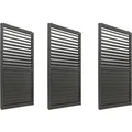 MCW Schiebetür Für Pergola L46 3er-Set Anthrazit