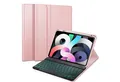 Fintie Tablet-Hülle für iPad Air 11 Zoll M3/M2 (2025/2024), iPad Air 5./4. Gen (2022/2020) 10.9 Zoll, mit 7 Farben Beleuchtete Abnehmbare QWERTZ Tastatur