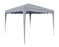 Faltpavillon 3x3m grau Pavillon faltbar Gartenpavillon Garten ohne Seitenwände