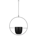MICA Decorations Dexter Blumentopf hängend - L34 x B14 x H65 cm - Schwarz