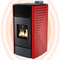 Pelletofen 13,6 kW  bis 300m³ Wochenprogramm Auto-Reinig. ECO & mech.Reinigung