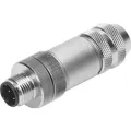 Festo NECU M12 4 Pin D-coded Plug (NECU-M-S-D12G4-C2-ET)