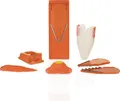 Börner Gemüsehobel V3 Trendline Profi-Set mit Edelstahlklingen BPA-frei Orange