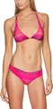 O'NEILL Damen Halter Triangel Bikini Bikinis Streifen, Pink AOP, 34 Cup B L5301