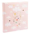 goldbuch Babyalbum Mobile Girl Fotoalbum mit 58 weißen Blankoseiten und 4 illustrierten Seiten, Einband aus Kunstdruck mit Goldprägung, Album Mädchen, Fotobuch Rosa, 30 x 31 x 4 cm