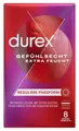 Durex Gefühlsecht Extra Feucht Kondome dünn & zart Condoms 56mm Passform 8 Stück
