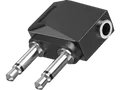 HAMA 2x 3.5 mm Klinken-Stecker auf 1x 3.5 mm Klinken-Kupplung, Audio-Adapter