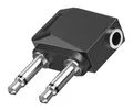 Hama Audio 2x3.5mm/3,5mm Klinken-Stecker auf Klinken-Kupplung, B00205192