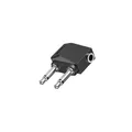 HAMA 2x 3.5 mm Klinken-Stecker auf 1x Klinken-Kupplung, Audio-Adapter