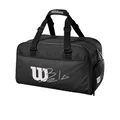 Wilson Kleine Padel-Tasche Bela, Duffle Bag, Für bis zu 2 Schläger, Schwarz