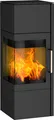 Kaminofen Fireplace Royal Stahl schwarz 5 kW mit Wärmespeicherfach