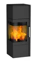 Fireplace Eckkaminofen  Royal Stahl schwarz 6kW